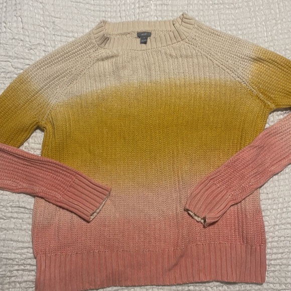 AERIE Ombré Pink/Yellow Sweater - Picture 6 of 9